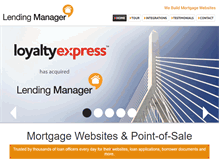 Tablet Screenshot of lendingmanager.com